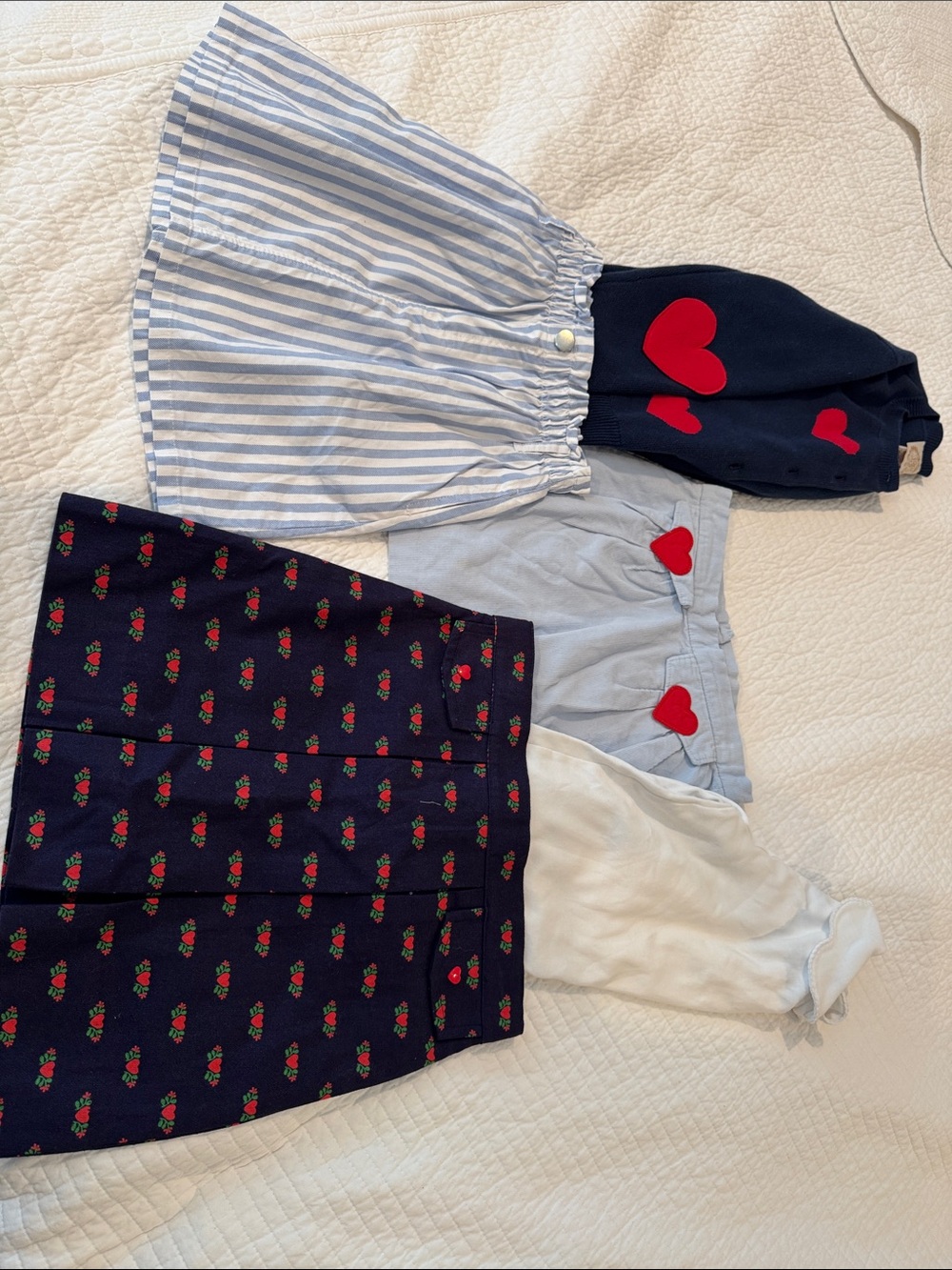 Lot of 5 - TBBC items and one non TBBC skirt all blues! Size 8